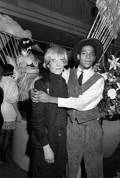 Jean-Michel Basquiat and Andy Warhol, Area, New York, 1984 by Unbekannt Unbekannt